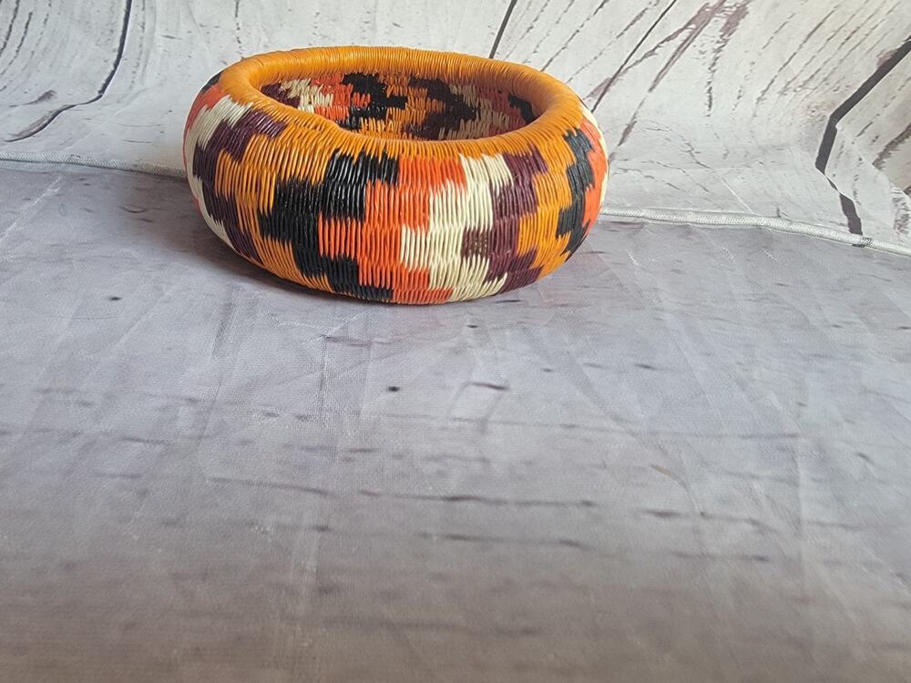 Bohemian Werregue Palm Fiber Bracelet Orange White Black Purple Bangle